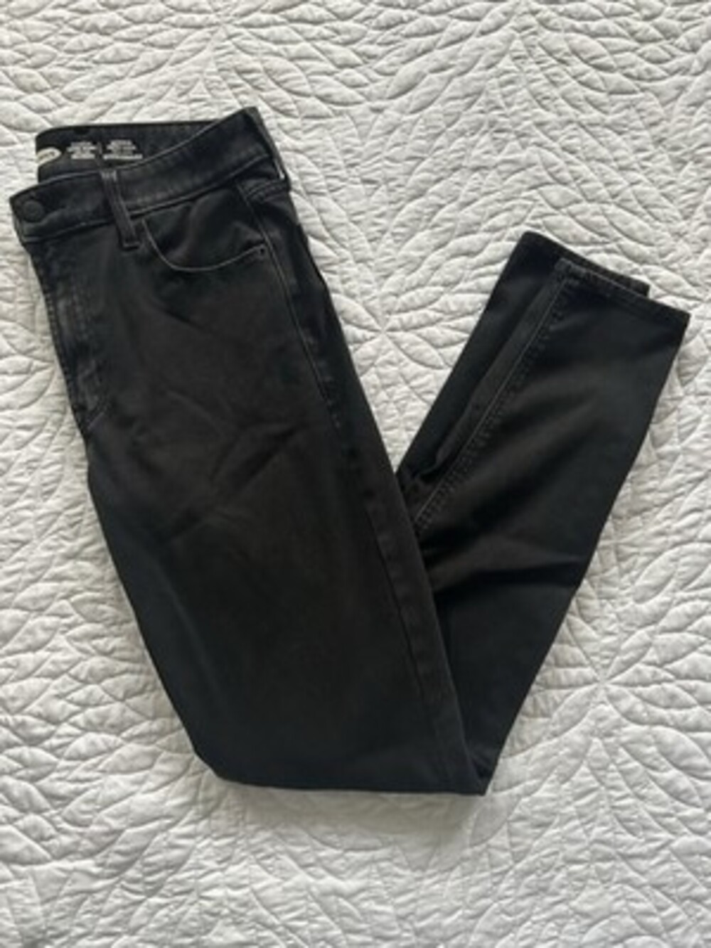 Old Navy Rockstar Super Skinny High Rise Black Jeans Size 6 Excellent Condition